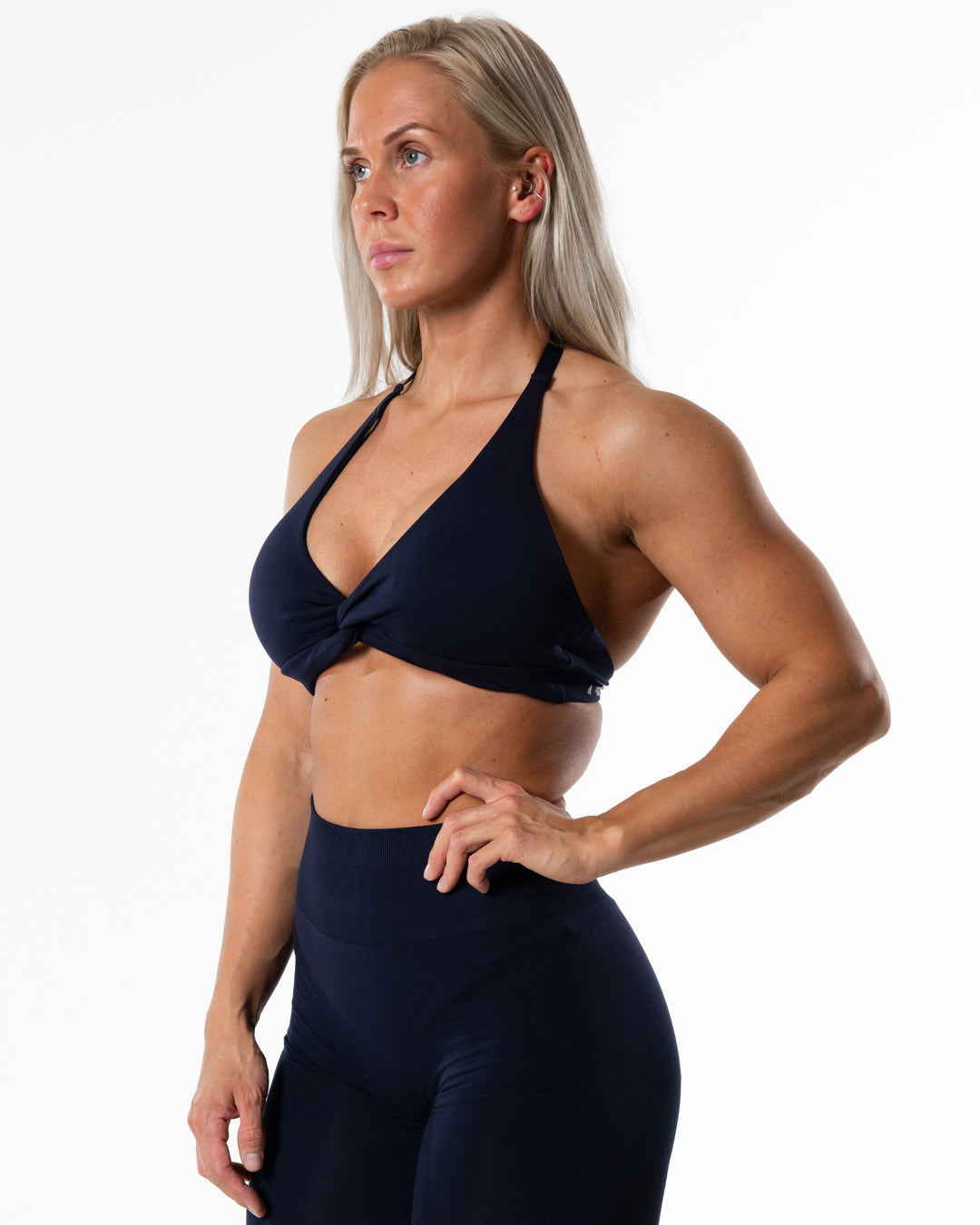 Prime Halterneck Top - Deep Blue